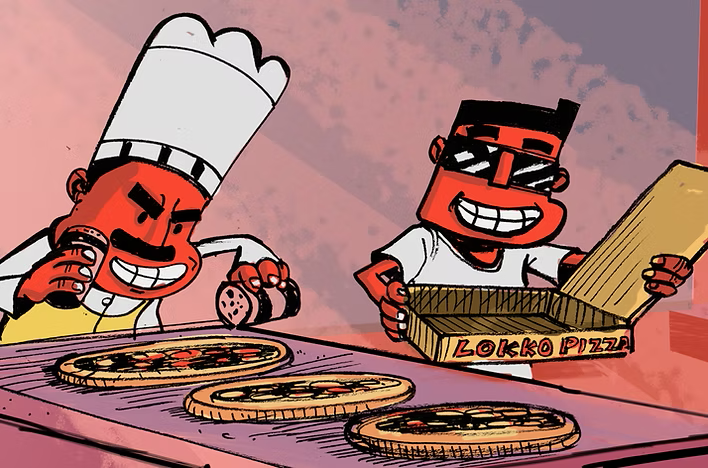 Lokko Pizza Making